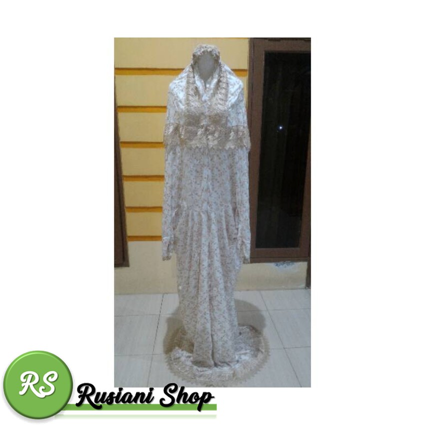 Mukena Bordir Mukena lajuran sutra jepang Nyaman