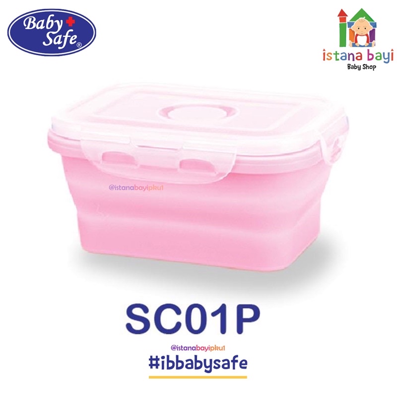 Baby Safe SC04 Collapsible Food Container 600ml/Peralatan makan bayi/peralatan makan anak