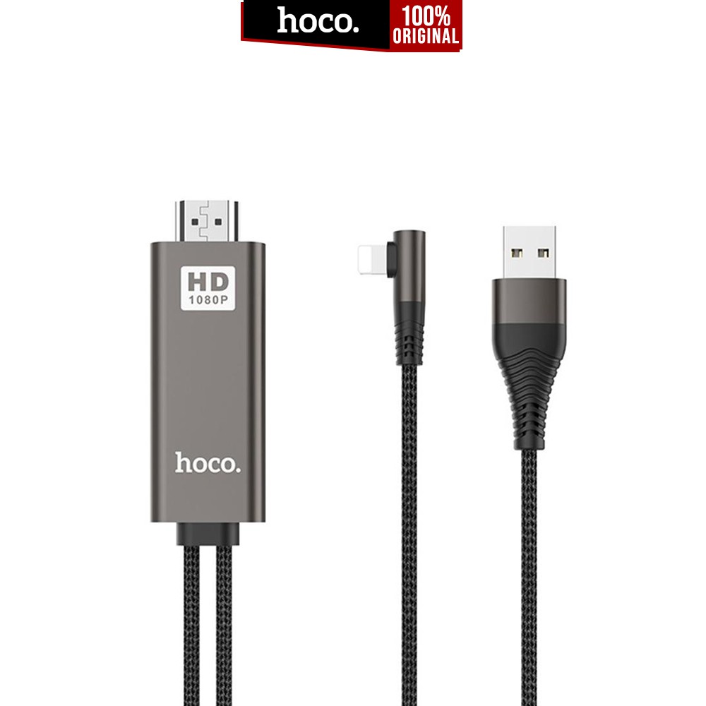 

Kabel Charger Lightning to HDMI Adapter Hoco UA14 Audio Video Connector Cable