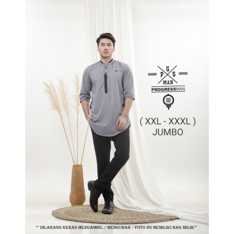 BAJU KOKO KURTA JUMBO / KURTA DEWASA BIG SIZE ORIGINAL BY PROGRESS MAN