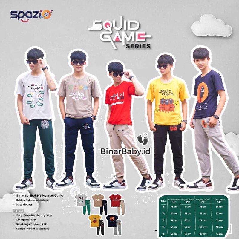 READY STOCK SET SQUID GAME SPAZIO