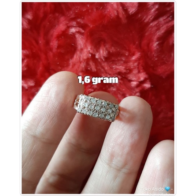 Cincin Baris 3 Rata - Berlian Medan