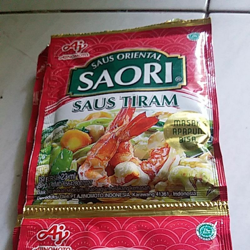 

SAORI TIRAM 23 ml eceran 1 sachet exp 2026