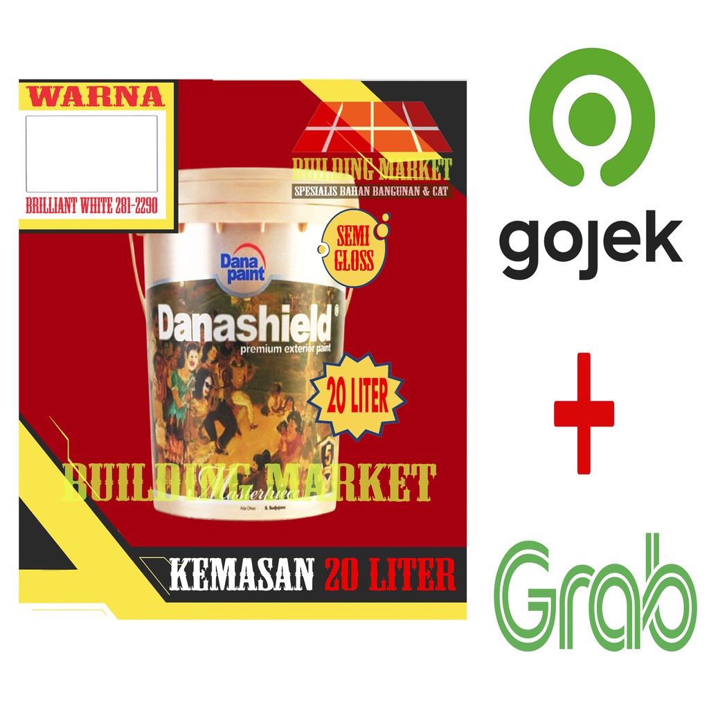 CAT TEMBOK DANA PAINT DANASHIELD EXTERIOR BRILLIANT WHITE 20 LITER