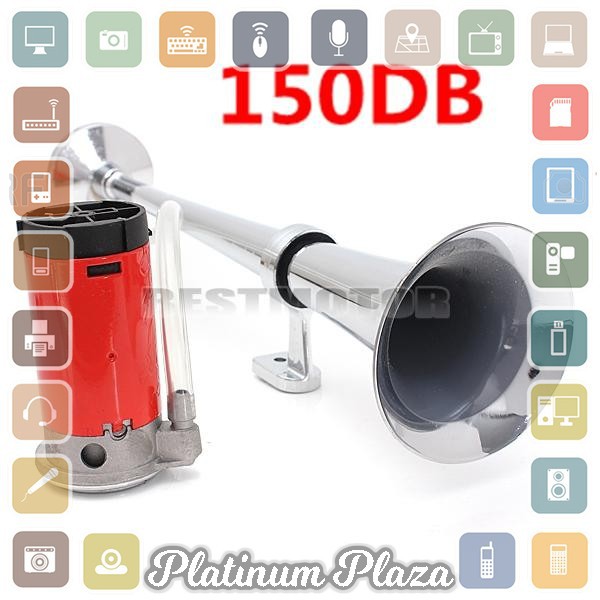 Zeepin Klakson Trompet Mobil 150dB 12V - JD4001 - White`9288C3-