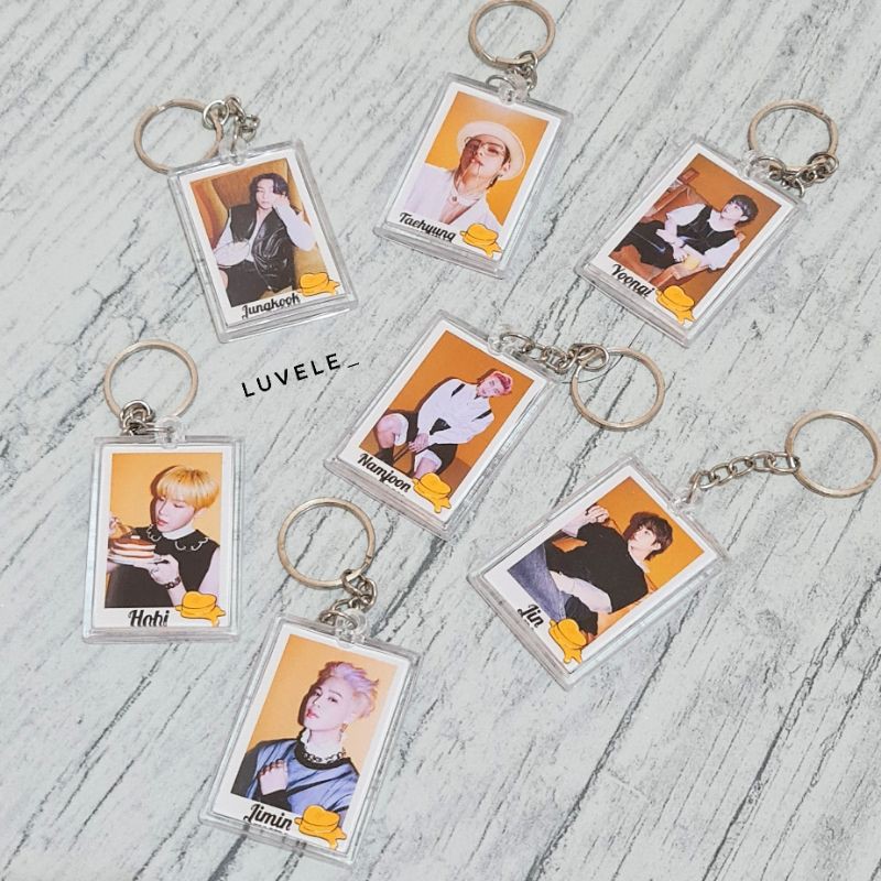 BTS Butter Acrylic Clear Keychain Gantungan Kunci Akrilik (BACA DESKRIPSI)