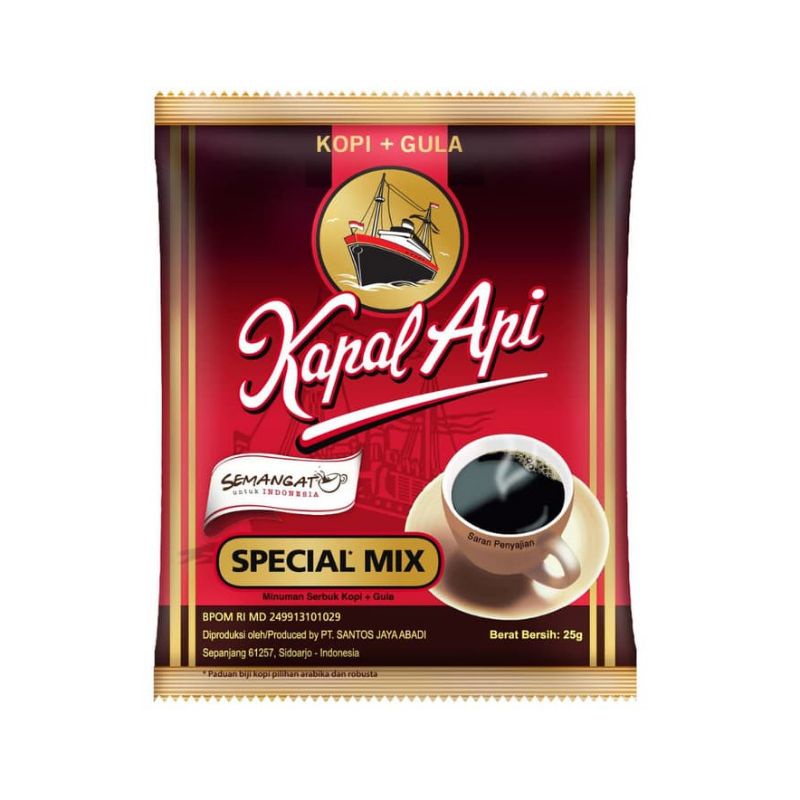 Kopi Kapal Api Special Mix Renceng Renteng 10 pcs