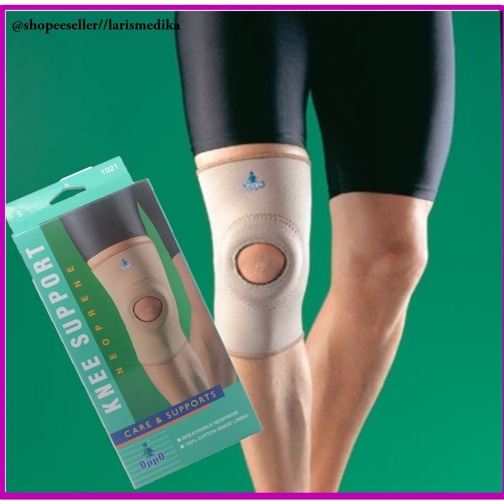 Deker Lutut Kesehatan Knee Support Oppo 1021 Dekker Lutut Terapi Penyangga Lutut Sakit Dekker Futsal Deker Badminton Pelindung Lutut Oppo 1021 Open Patella Knee Support decker lutut Knee Support Lubang Oppo 1021 / Deker Lutut lubang