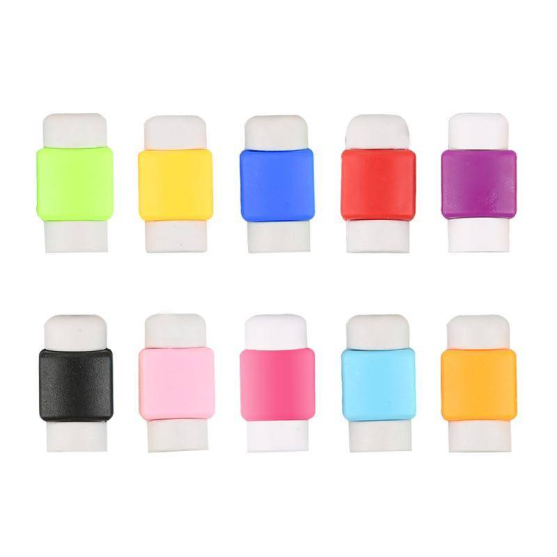 1pc Pelindung Kabel USB Earphone Mini Universal Warna Acak Untuk Smartphone