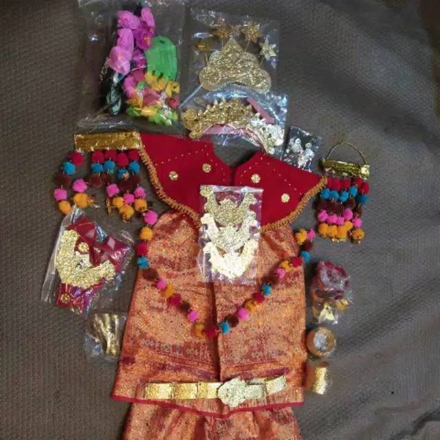 Set dodotan adat palembang/set tari dodotan adat palembang