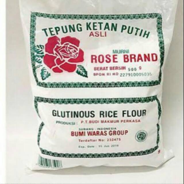 TEPUNG KETAN PUTIH ROSE BRAND 500 Gram