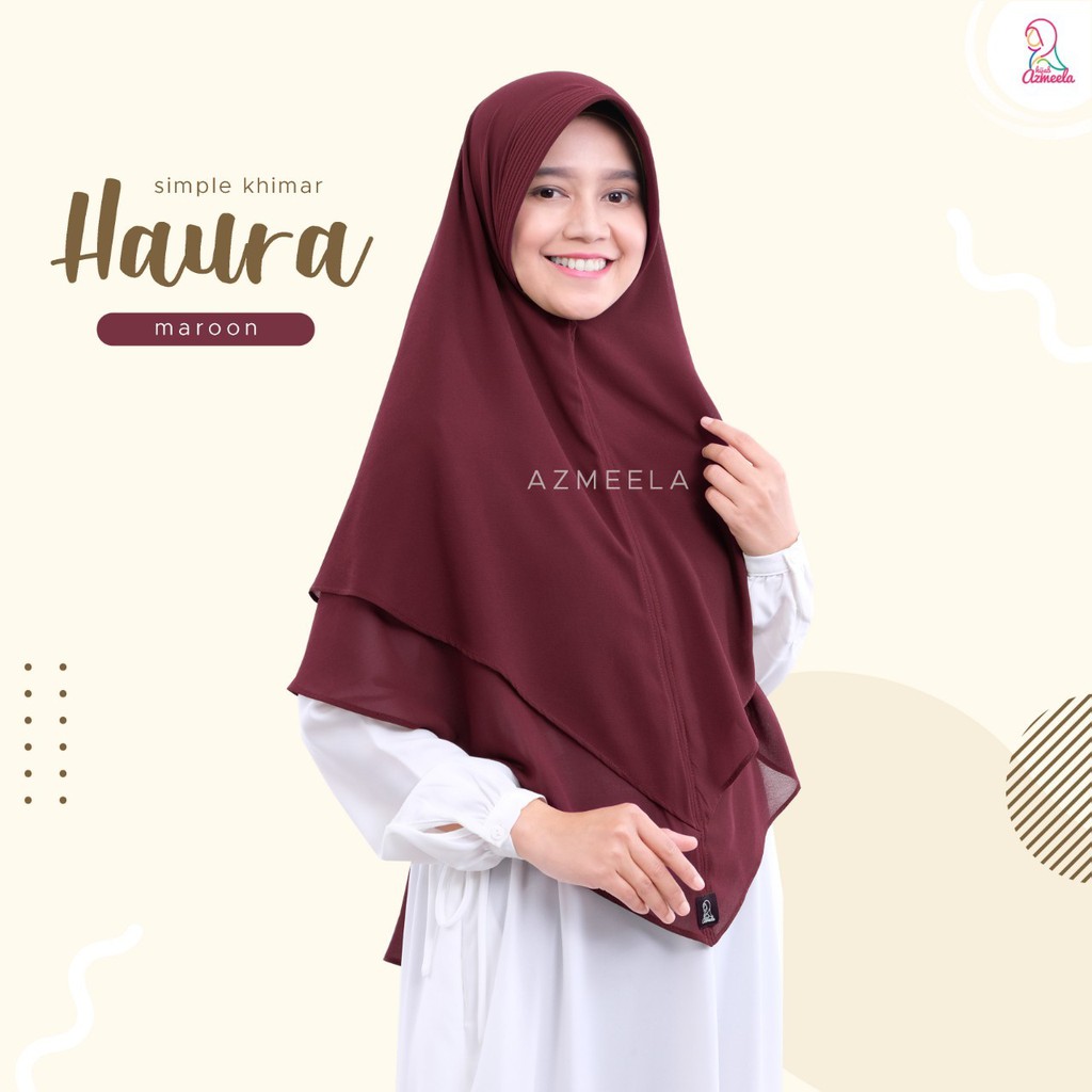 Azmeela Hijab Haura 2 Layer 1 Warna