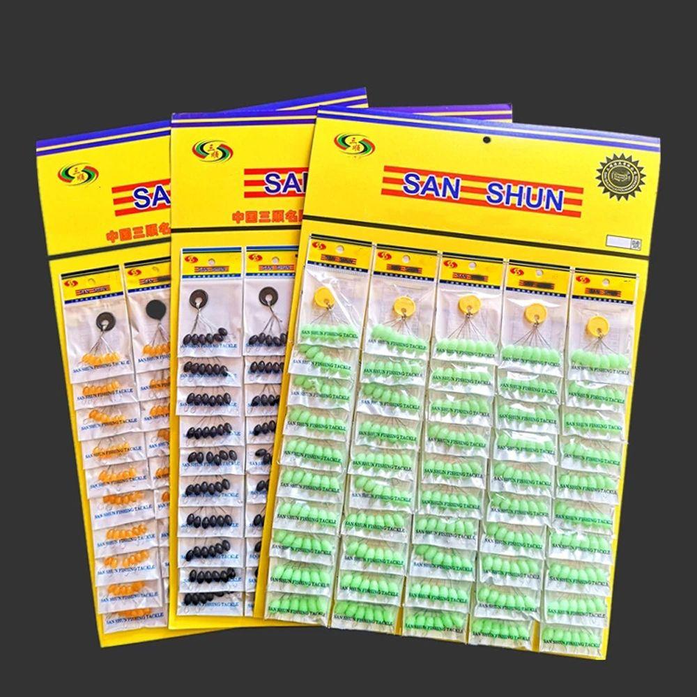 Lanfy Mancing Space Beans Memancing Ikan Gurame 300 Pcs Oval Stopper Pelampung Bola Karet Space Beans S M L Mancing Bobber