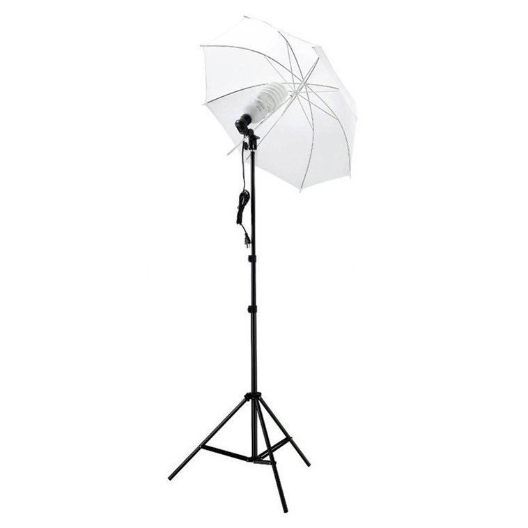 TaffSTUDIO Payung Soft Umbrella Fotografi Studio 84cm + Bohlam 45W