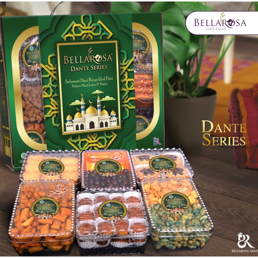 

Bellarosa DANTE SERIES - kue lebaran 2021 - paket kue kering - coklat lebaran - kacang lebaran