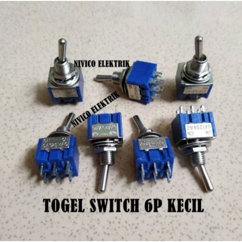 Saklar Switch Toggel 6 Pin On-Off