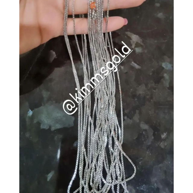 Kalung italy kaca silver