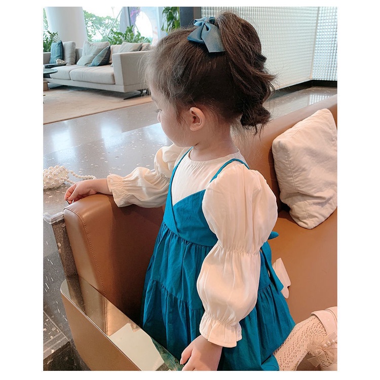 Dress Anak Perempuan Korean Fashion Lengan Panjang Gaun Putri Gaun Gadis