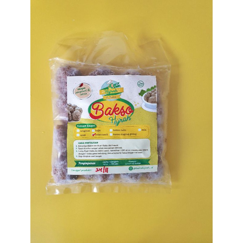 

BAKSO RAWIT - BAKSO HIJRAH BU RACHMA / FROZEN FOOD BAKSO / BAKSO NON MSG