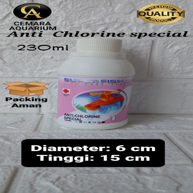 Anti chlorine special/ anti chlorine ikan/ anti chlorine aquarium/ penetral air PDAM/ penetral air p