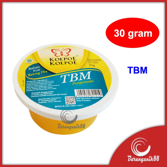 Koepoe Koepoe TBM Pengemulsi Pengembang Baking Mix 35 gram Bahan Kue Kupu Kupu