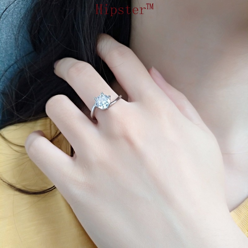 Hot Sale Retro Fashion and Personalized Light Luxury Diamond Adjustable Ring