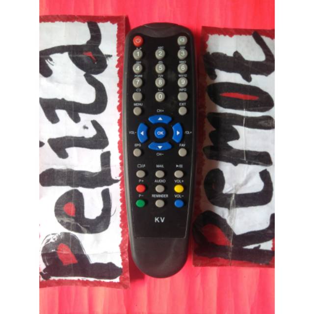 REMOTE K-VISION DVB2 STB RECEIVER DIGITAL PARABOLA ORIGINAL TERLENGKAP