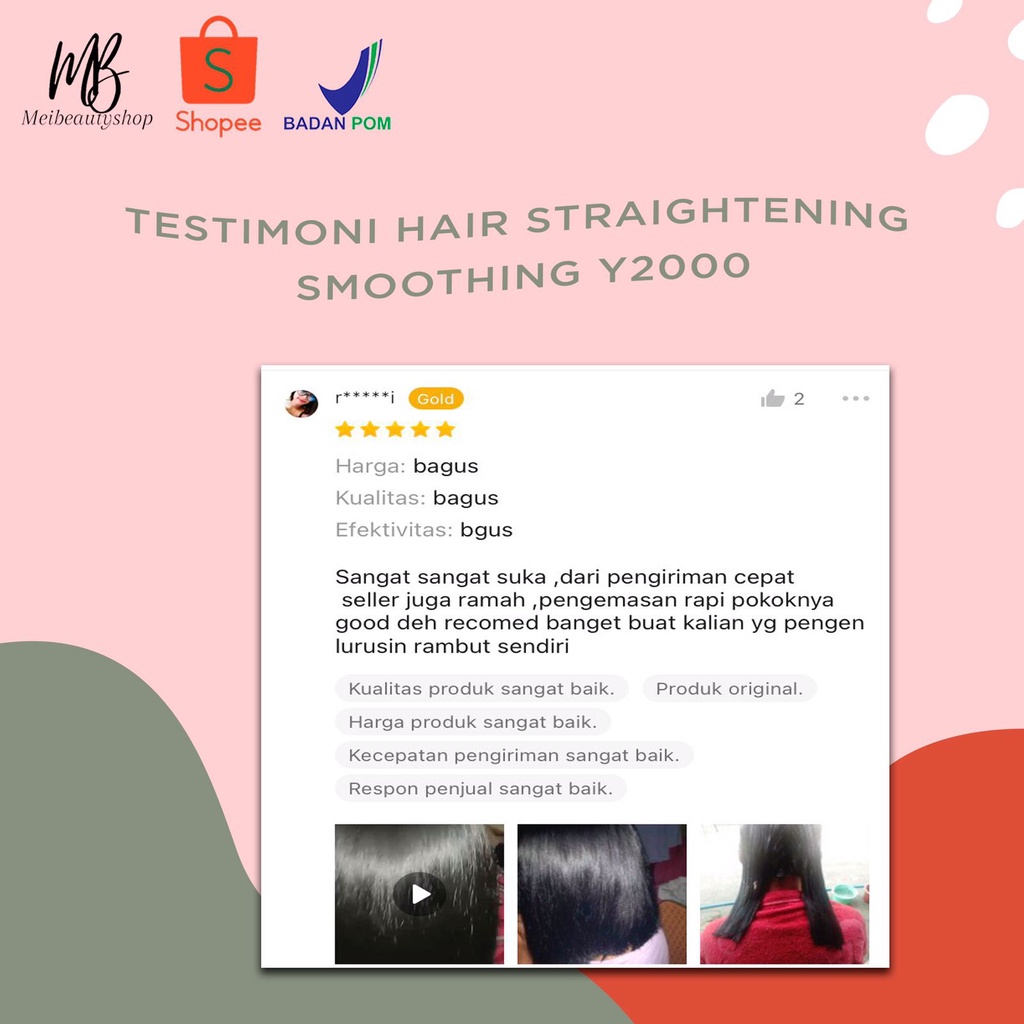 Y2000 Hair Straightening Smoothing / Obat Pelurus Rambut