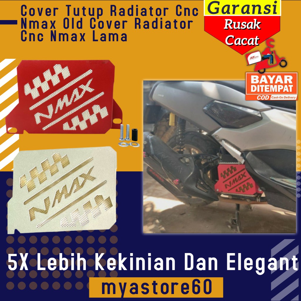 Cover Tutup Radiator Cnc Nmax Old Cover Radiator Cnc Aksesoris Variasi Yamaha Nmax Lama