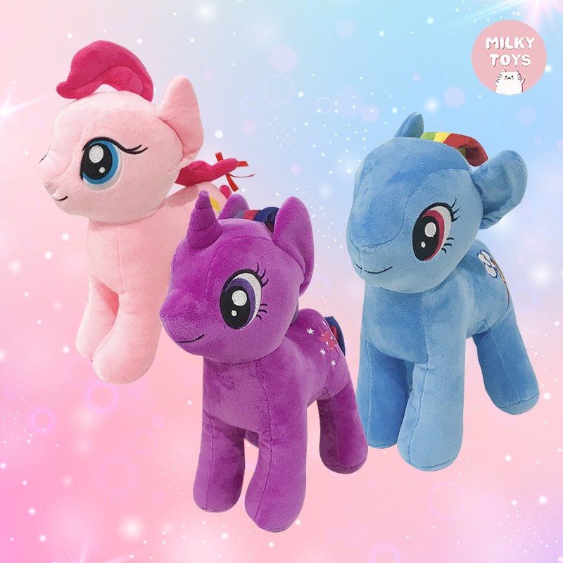 Boneka Karakter Pony 28cm Kuda Poni Twilight Sparkle Pinky Pie Rainbow