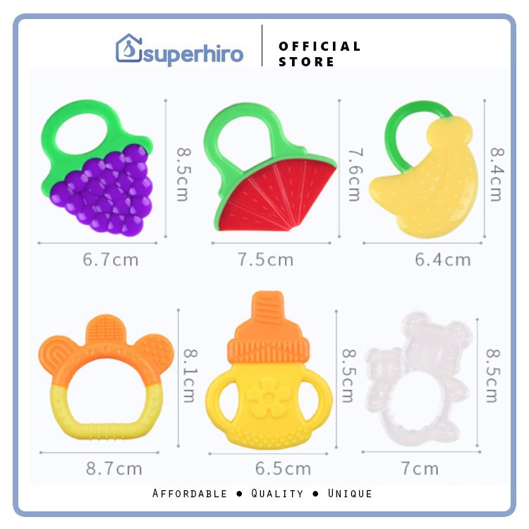 Gigitan bayi teether mainan gigi bayi Food Grade