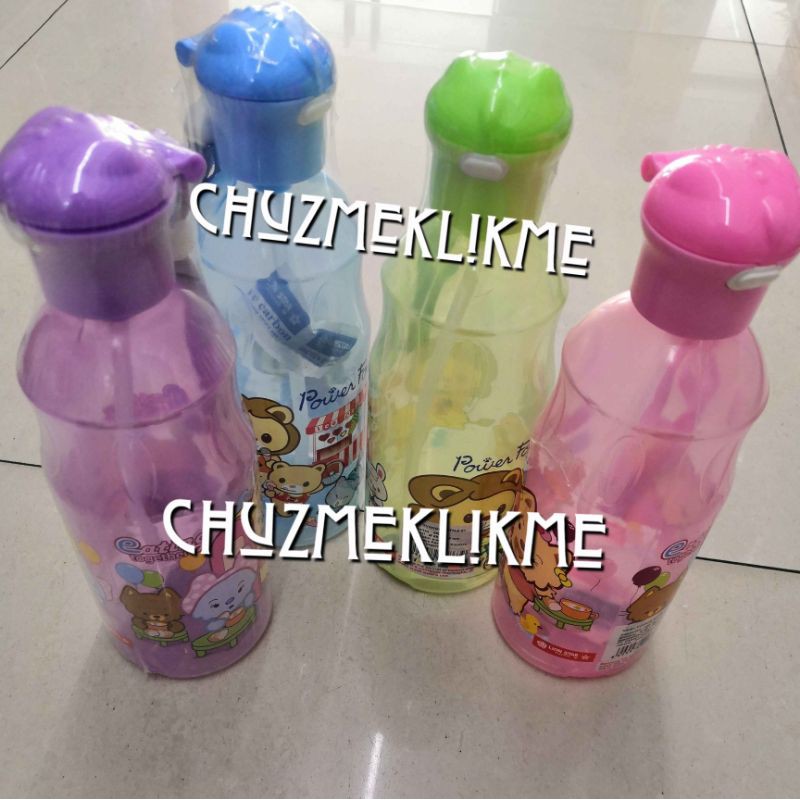 botol minum lion star (model sedotan) 450 ml/Botol air anak lion star/Botol minum lion star