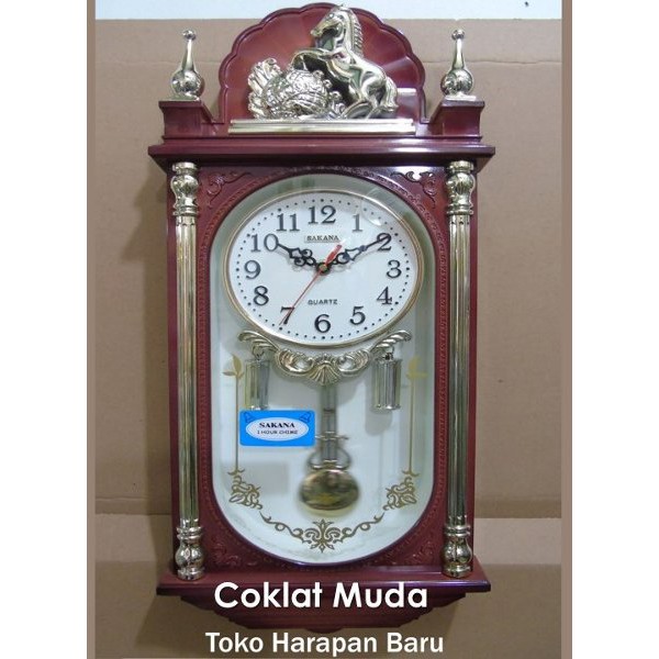 Jam dinding bandul Sakana 329