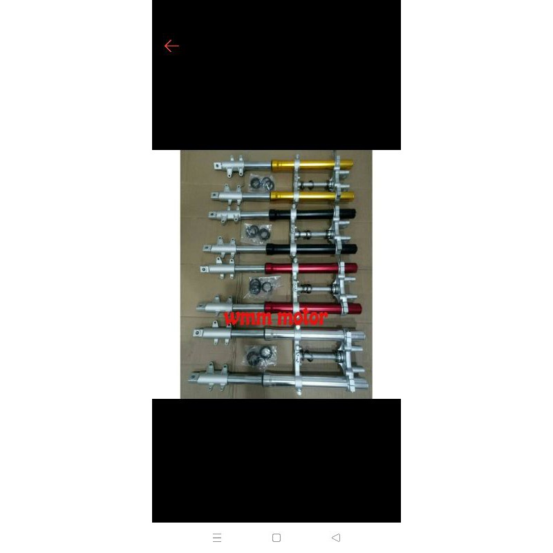 shock depan upside down pnp vixion rxking custom scorpio