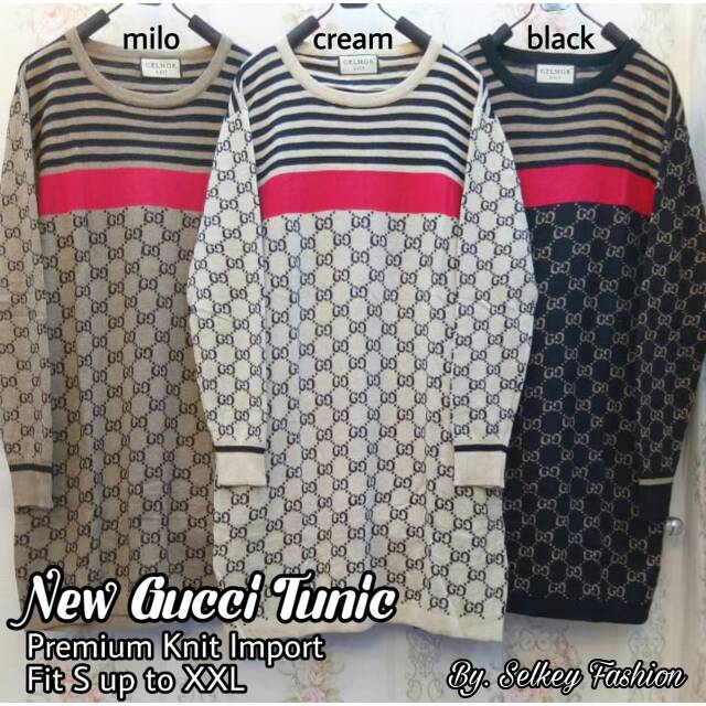 Gucci tunik rajut import