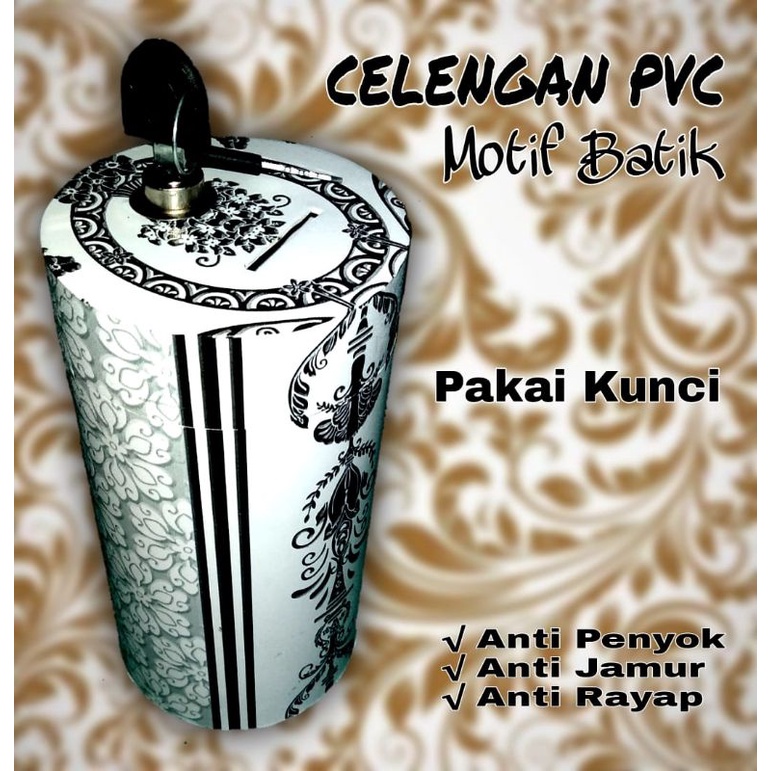 celengan PVC motif batik