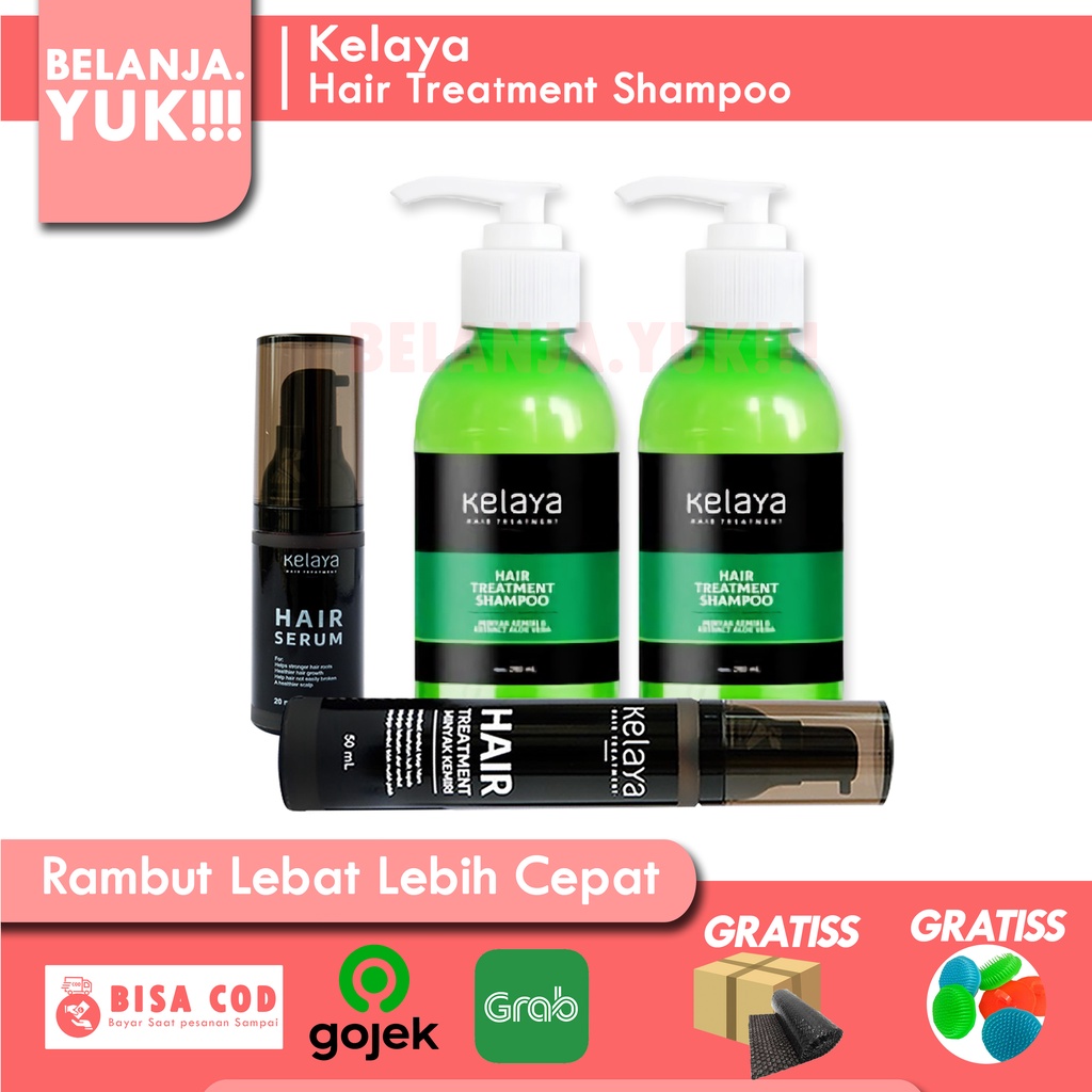 ORIGINAL Kelaya Hair Treatment Shampoo Shampo Botak Rontok Penumbuh Rambut