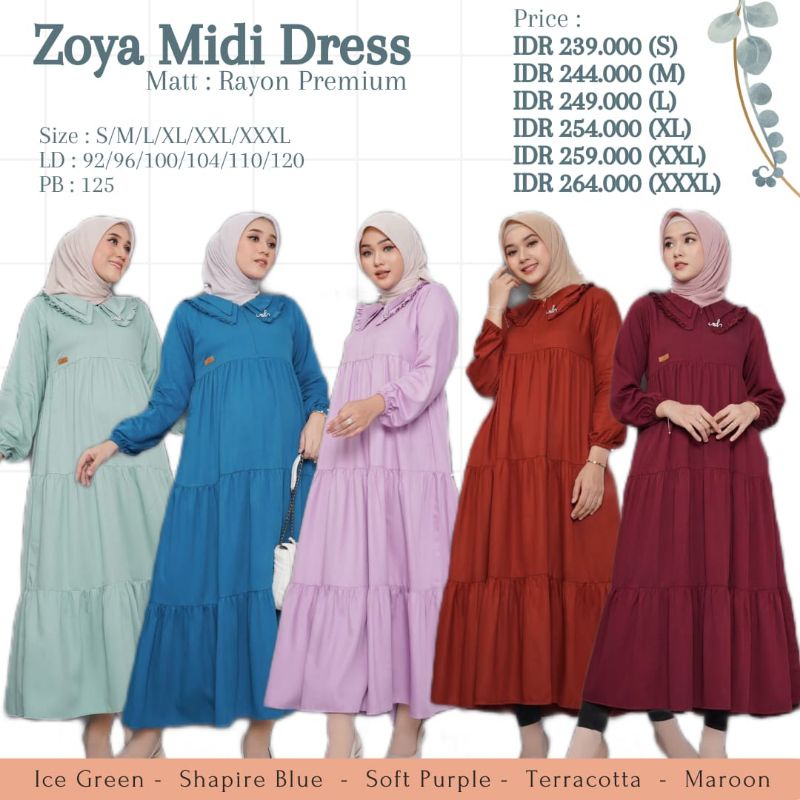 Zoya Midi Dress || by Nadheera
