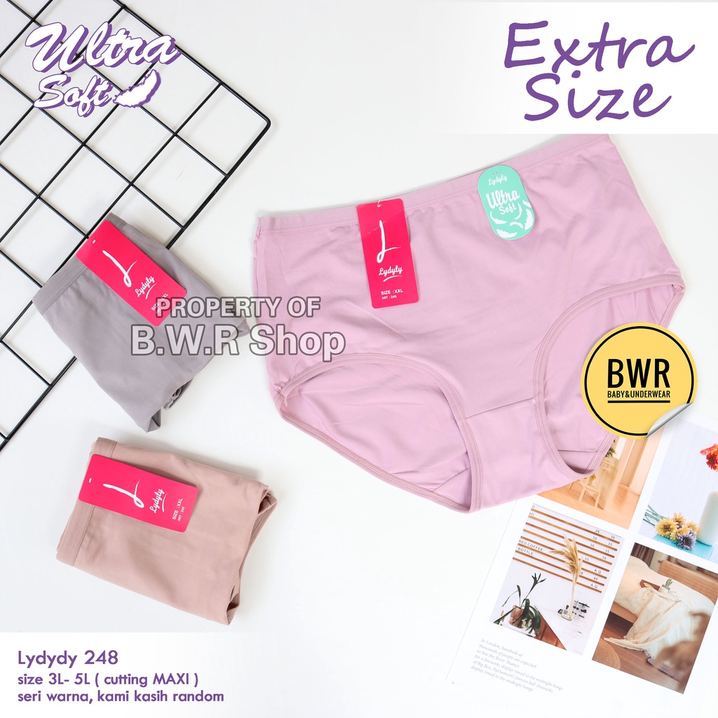 [ 3pc ] CD Lydyly 248 Jumbo / Celana Dalam Wanita Dewasa Extra Size CD Wanita Big Size | Bwr