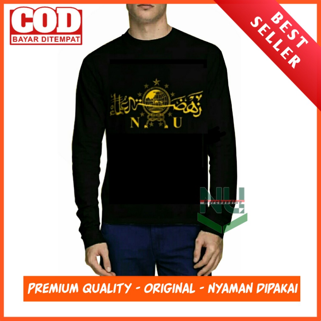 Kaos NU /Nahdlatul Ulama Logo NU Emas/Kaos NU Nahdlatul Ulama  Asli Jombang Murah