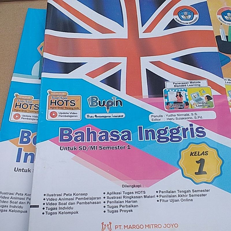 lks BAHASA INGGRIS untuk SD/MI kelas 1 semester 1 |merdeka
