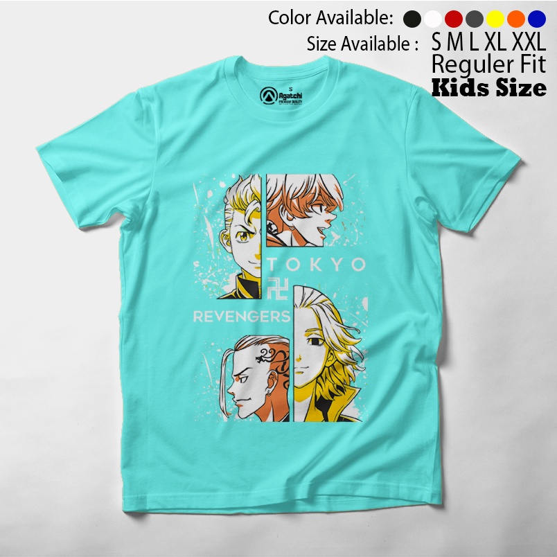 Baju Kaos Atasan Anak Laki-Laki Anime Tokyo Revengers