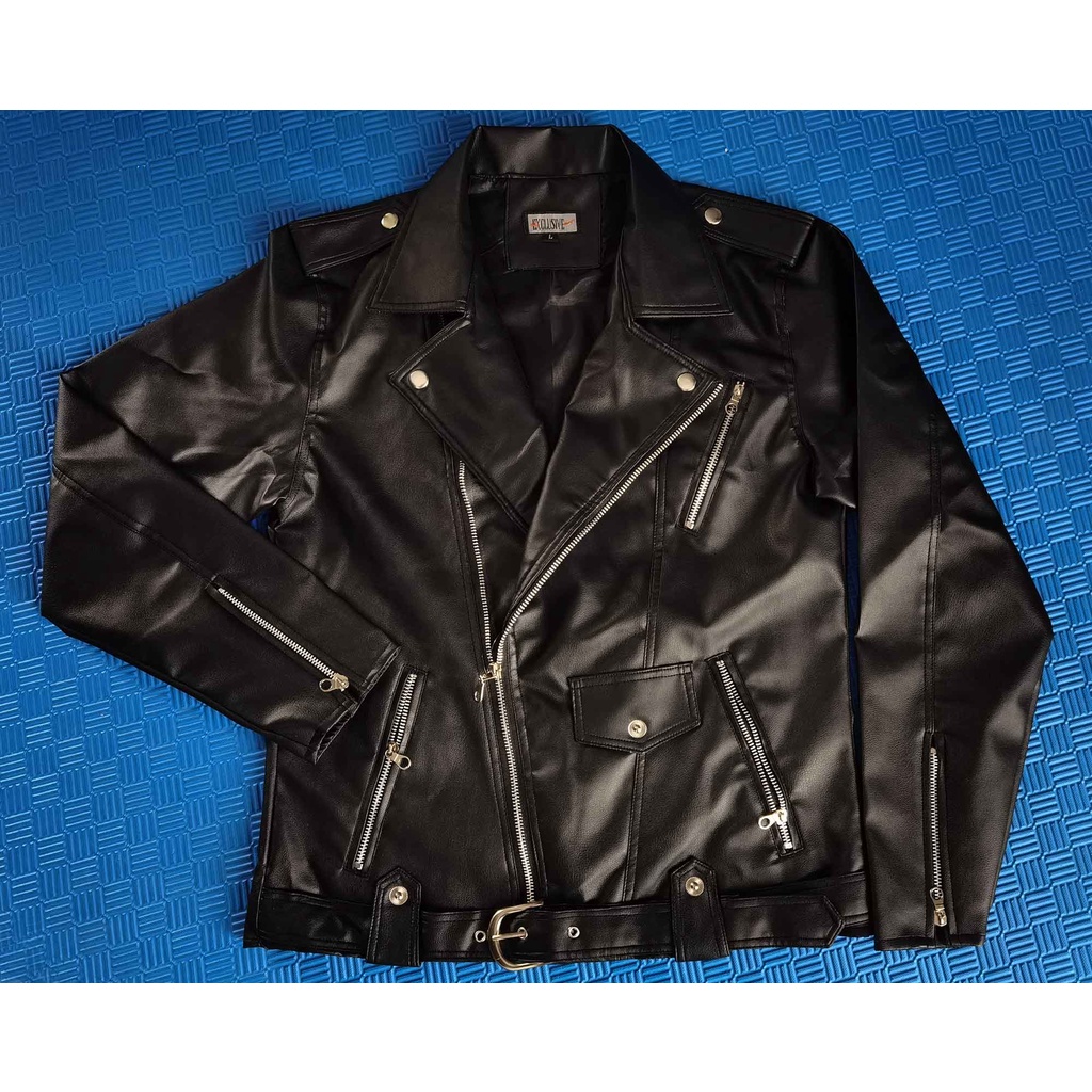 Mzaidan PREMIUM Jaket Kulit Pria Ramones The changcuters Bigsize/Size M L XL 2XL Terbaru-3