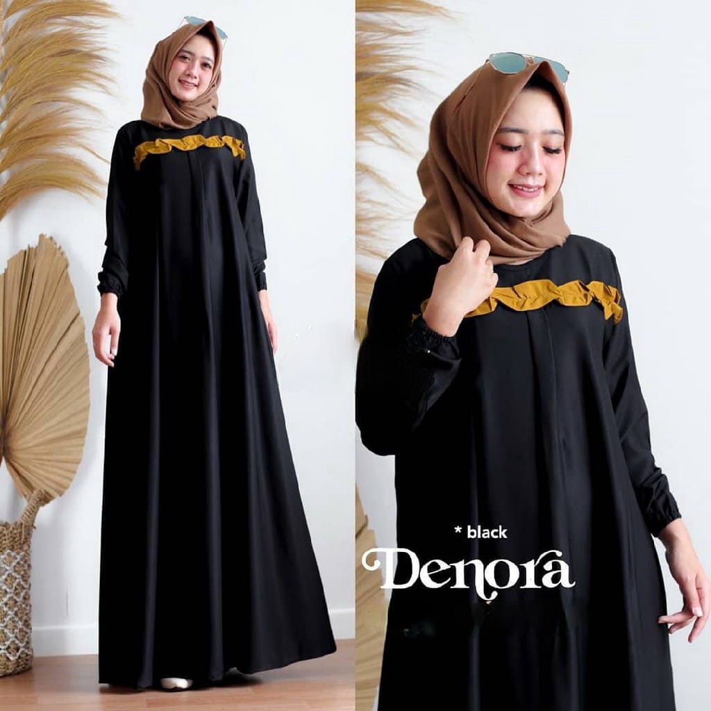 BUY 1 GET 1 | DENORA DRESS BIG SIZE - Ukuran S M L XL XXL XXXL 5L - BAJU GAMIS JUMBO R_PROJECT