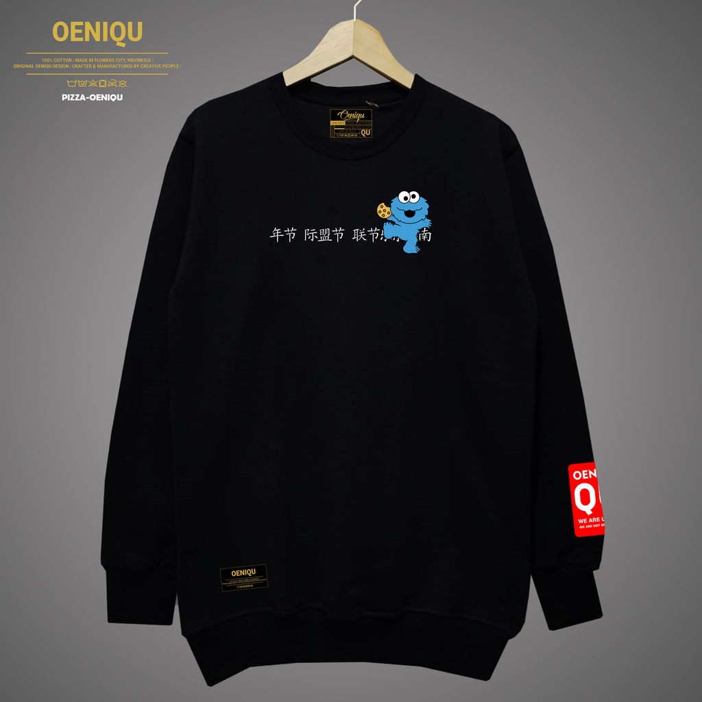 CREWNECK SWEATERSHIT OENIQU ORIGINAL SIZE L-XL-XXL-XXXL-XXXXL-XXXXXL - PIZZA