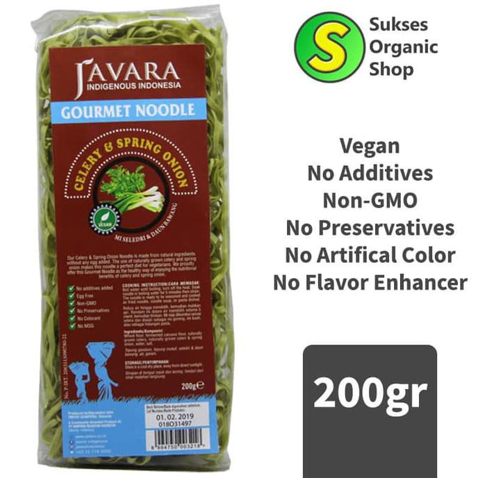 

Terlaris# Mie Seledri/Gourmet Noodle Celery & Spring Onion | Javara | 200Gr