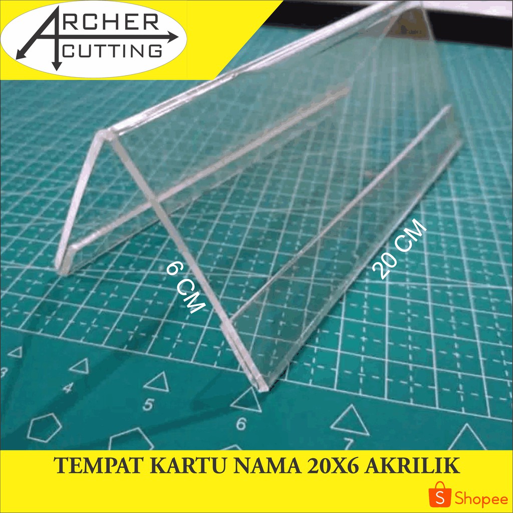 NAMA MEJA / NAME DESK / TENT HOLDER 2 SISI AKRILIK