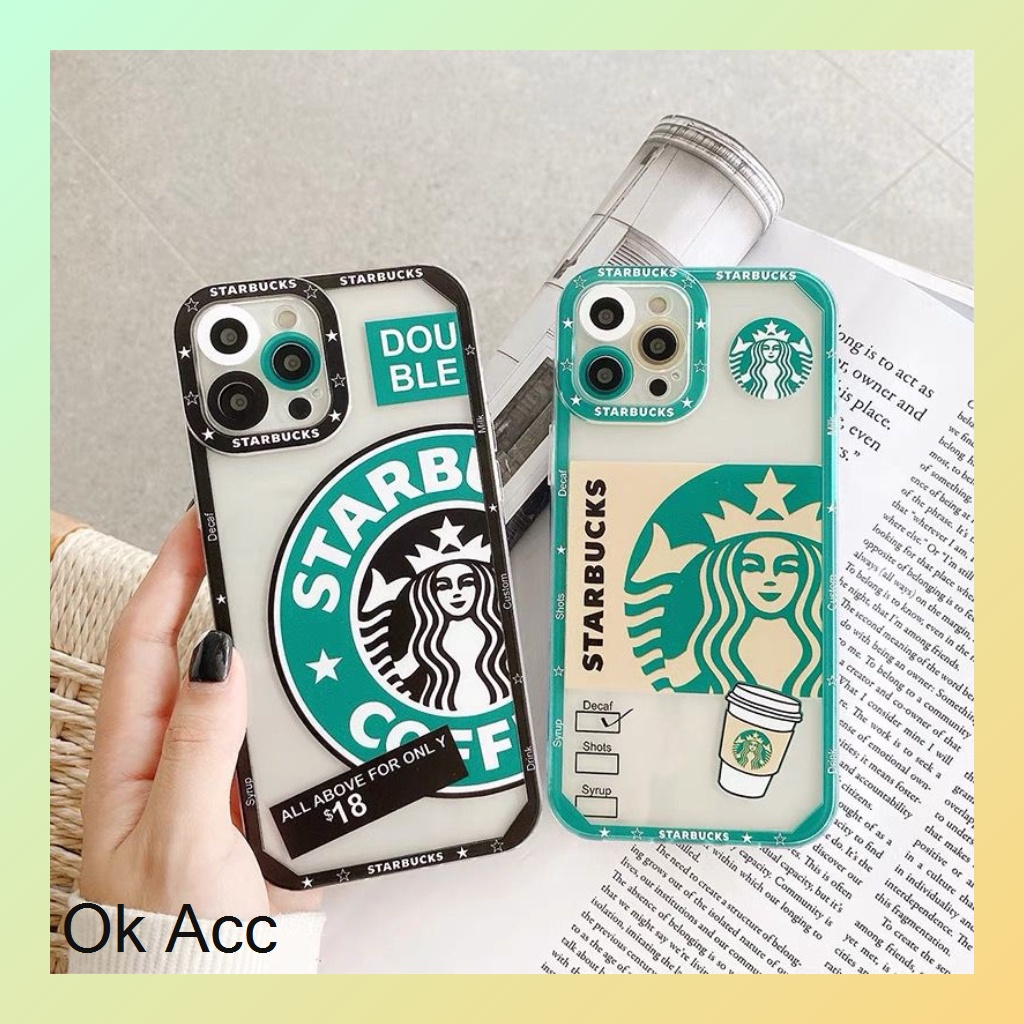 FH26 Softcase Shockproof Protection starbucks black Xiaomi Redmi 9 Prime 9A 9i 9C 9T Note 8 Pro 9 Poco M3 X3 Pro, Samsung A02/M02 A02s/M02s A10 A10s A11/M11 A12 A20/A30/M10s A20s A21s A50 A50s A30s J2 Prime