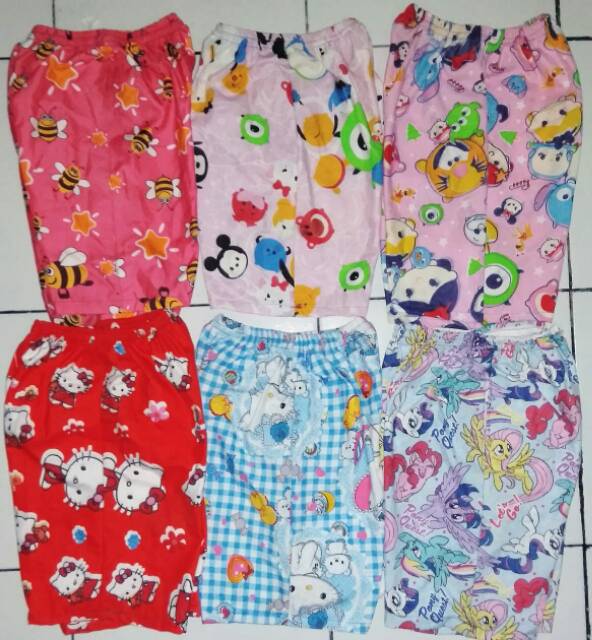 Celana Pendek Anak Karakter 1-10thn celana anak karakter celana pendek motif