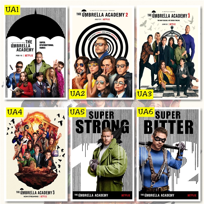 Poster The Umbrella - hiasan dinding dekorasi rumah - Size A3 | Academy